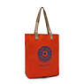 Hip Hurray Packable Tote Bag, Rapid Red Block, small