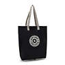 Hip Hurray Packable Tote Bag, Black Grey, small