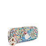 Wolfe Printed Pencil Pouch, Little Flower Blue, small