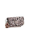 Rubi Large Printed Wristlet Wallet, Leopard Feathers, small