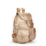 Lovebug Small Metallic Backpack, Toasty Gold, small