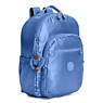 Seoul Large Metallic Laptop Backpack, Blue Bleu 2, small