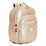 Seoul Large Metallic Laptop Backpack, Spicy Gold, small
