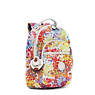 Seoul Small Printed Backpack, Peachy Coral, small