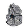 Zax Printed Backpack Diaper Bag, Warm Beige C, small