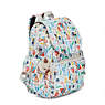 Zax Printed Backpack Diaper Bag, Krispy Flower, small