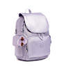 City Pack Metallic Backpack, Frosted Lilac Metallic, small