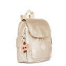 City Pack Extra Small Metallic Backpack, Spicy Gold, small