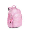 Seoul Go Small Metallic 11" Laptop Backpack, Prom Pink Metallic, small