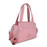 Elysia Shoulder Bag, Strawberry Pink Tonal Zipper, small