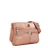 Angie Metallic Handbag, Power Pink Translucent, small