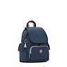 City Pack Mini Printed Backpack, Endless Blue Embossed, small