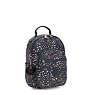 Seoul Small Printed Tablet Backpack, Grace Black, small
