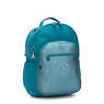 Seoul Extra Large Metallic 17" Laptop Backpack, Peacock Teal, small