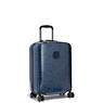 Curiosity Small  Printed 4 Wheeled Rolling Luggage, Blue Eclipse Print, small