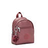 Winnifred Metallic Mini Backpack, Dark Maroon Metallic, small