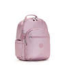 Seoul Large Metallic 15" Laptop Backpack, Posey Pink Metallic, small