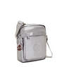 Salpino Metallic Crossbody Bag, Smooth Silver Metallic, small