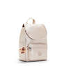 Ezra Small Metallic Backpack, Quartz Metallic, small