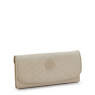 Money Land Printed Snap Wallet, Sign Beige Emb, small