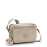 Abanu Medium Printed Crossbody Bag, Sign Beige Emb, small