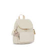 City Pack Mini Metallic Backpack, Beige Pearl, small