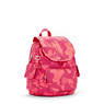 City Pack Small Printed Backpack, Coral Flower, small