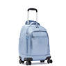 Zea Metallic 15" Laptop Rolling Backpack, Bubble Blue Metallic, small