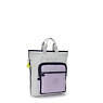 Sia 15" Laptop Tote Backpack, Grey Lilac Block, small