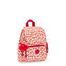 City Zip Mini Printed Backpack, Pink Cheetah, small