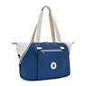 Wellness Art M Tote Bag, Eager Blue Fun, small