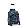 New Zea Printed 15" Laptop Rolling Backpack, Cool Orange, small