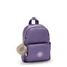 Zinna Metallic Backpack, Metallic Mauve, small