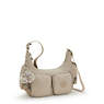 Rikka Small Printed Crossbody Bag, Sign Beige Emb, small