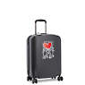 Keith Haring Curiosity Small 4 Wheeled Rolling Luggage, Public Art, small