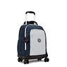 New Zea 15" Laptop Rolling Backpack, True Blue Grey, small