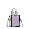 Lilanna Lunch Bag, Grey Lilac Block, small