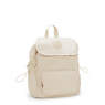 Joetta Smooth Satin Backpack, Simply Beige, small