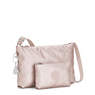 Atlez Duo Metallic Crossbody Bag and Pouch Gift Set, Love Puff Pink, small