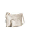 Atlez Duo Metallic Crossbody Bag and Pouch Gift Set, Eyelet Black, small