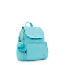 City Zip Mini Backpack, Deepest Aqua, small