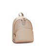 Paola Small Metallic Backpack, Gold Charm Metallic, small