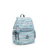 City Zip Small Printed Backpack, Palm Tree Leaves, small