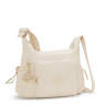 Gabb Small Smooth Satin Crossbody Bag, Simply Beige, small