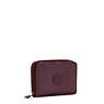 Money Love Metallic Small Wallet, Burgundy Lacquer, small