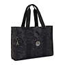 Moka Printed Tote Bag, Black 3D K JQ, small