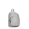 New Delia Compact Metallic Backpack, Bright Metallic, small