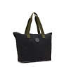 Davian Packable Tote Bag, Black Green, small
