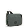 Loreen Medium Printed Crossbody Bag, Signature Green Embossed, small