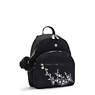 Paola Small Backpack, Black Embossed, small